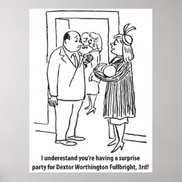 Póster Una sorpresa para Dextor, Funny, Vintage