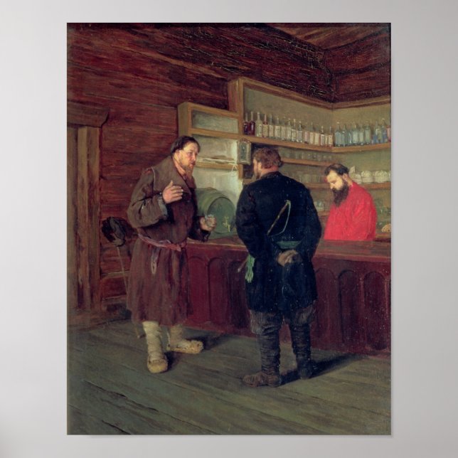 Póster Una Taberna, 1889 (Frente)