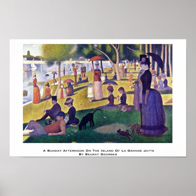 Póster Una Tarde Dominical En La Isla (Frente)