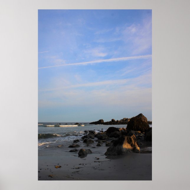 Póster Una tarde en la playa del halcón (Frente)