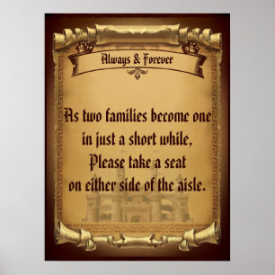 Póster Una vez al Boda Aisle Poster