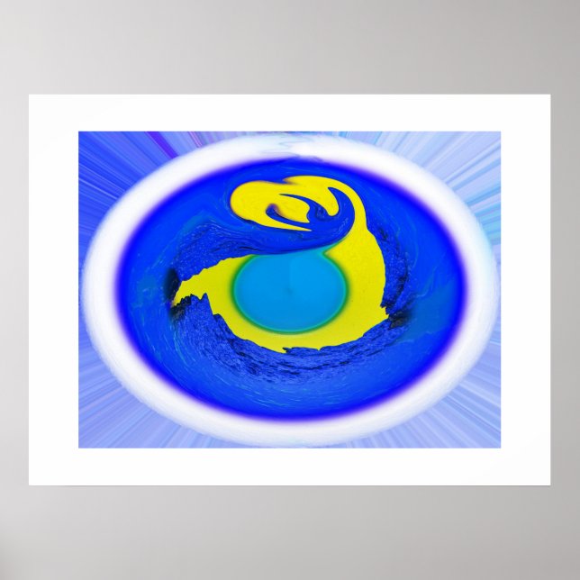 Póster Una vez en la luna azul (Frente)