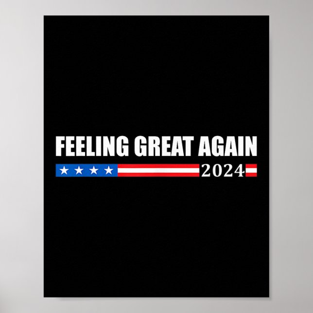 Póster Una vez más se siente bien Trump 2024 (Frente)