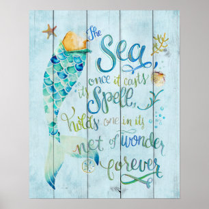 Póster Una Vez Que El Mar Arroja Sirenas