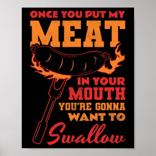Póster Una Vez Que Pones Mi Carne En La Boca