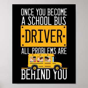 Póster Una Vez Que Se Convierta En Un Conductor De Autobú