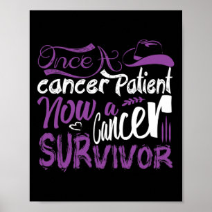 Póster Una Vez Un Paciente Con Cáncer Ahora Sobreviviente