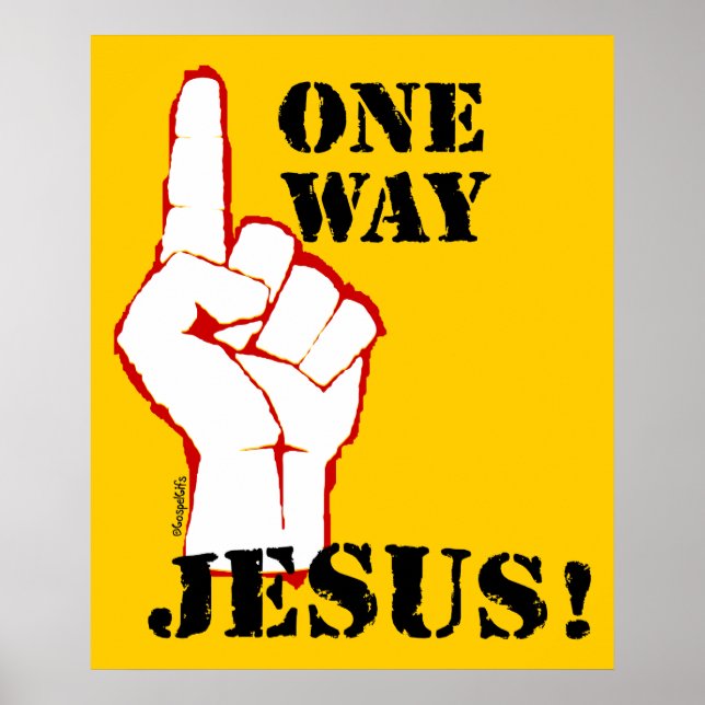 Póster Una Vía: ¡Jesús! (Frente)