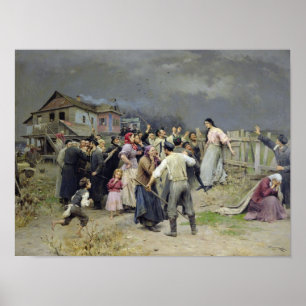 Póster Una víctima del fanatismo, 1899