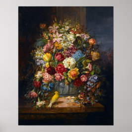 Póster Una vida muerta de flores por Hans Zatzka - poster