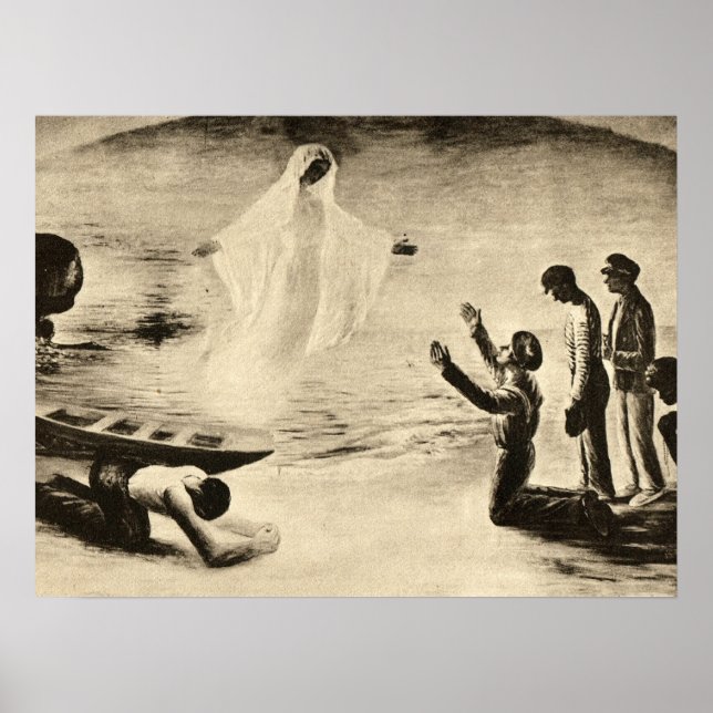 Póster Una visión de la Virgen María (Frente)