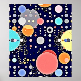 Póster Una visión divertida del universo de la burbuja