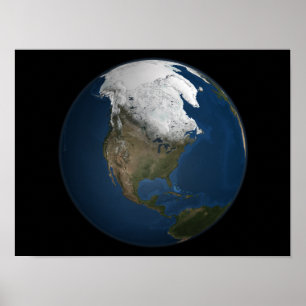Póster Una visión global sobre América del Norte