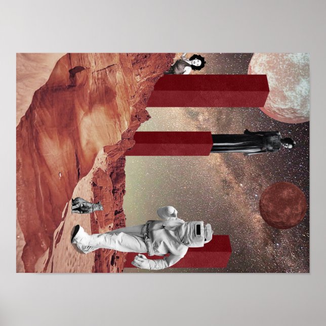 Póster Una visita a Marte (Frente)