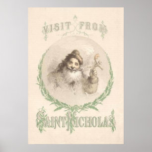 Póster Una visita de San Nicolás