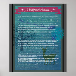 Póster Una Visita De San Nicolás - Poster De Fiestas