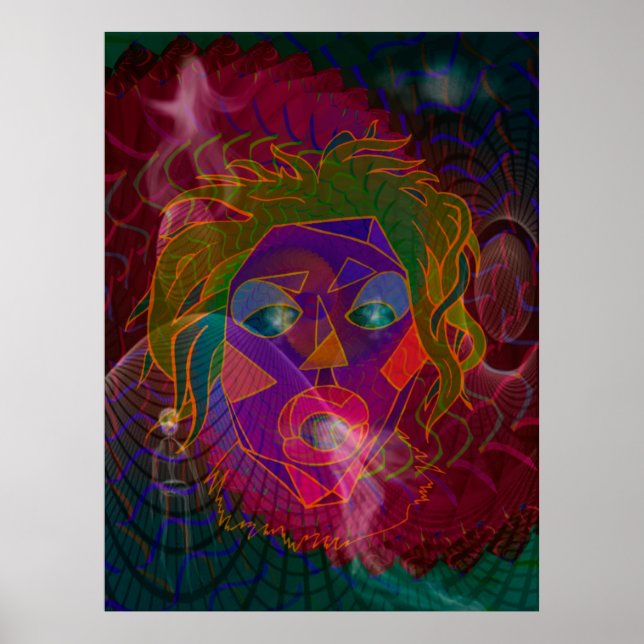 Póster Una visita del chamán (Frente)