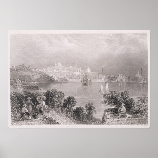 Póster Una vista de Baltimore (Frente)