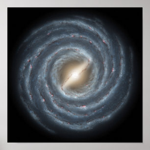 Póster Una vista de nuestra propia galaxia de la vía
