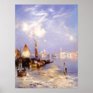 Póster Una vista de Venecia por Thomas Moran