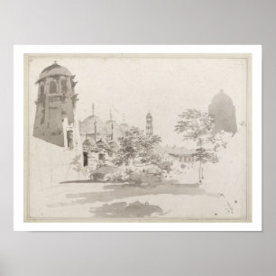 Póster Una vista del Cuttera construida por Jaffier Cawn