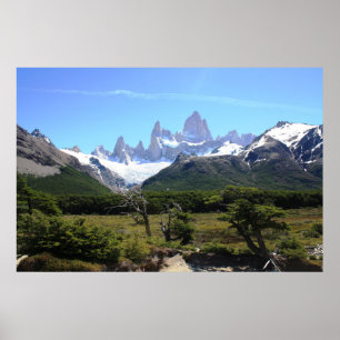 Póster Una Vista Del Monte Fitz Roy