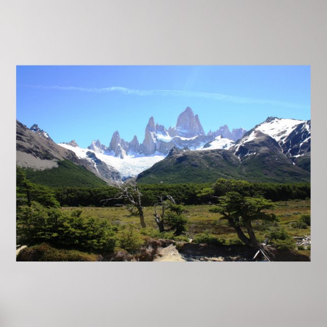 Póster Una Vista Del Monte Fitz Roy (Frente)