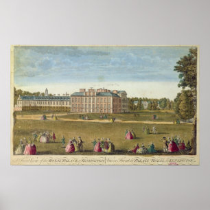 Póster Una vista delantera de Royal Palace de Kensington