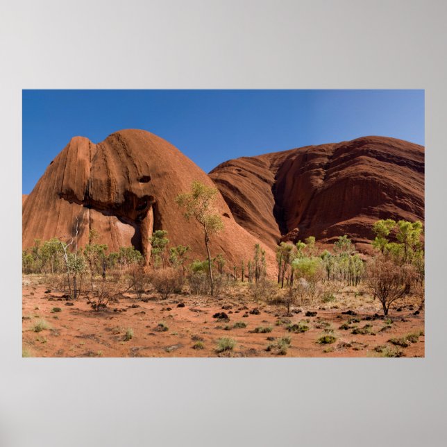Póster Una vista diferente y única de Ayers Rock Uluru (Frente)