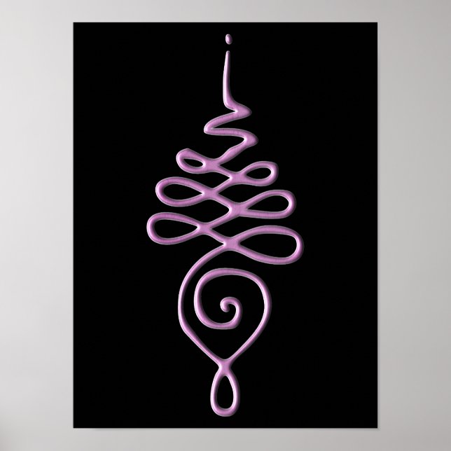 Póster Unalome Rosa (Frente)