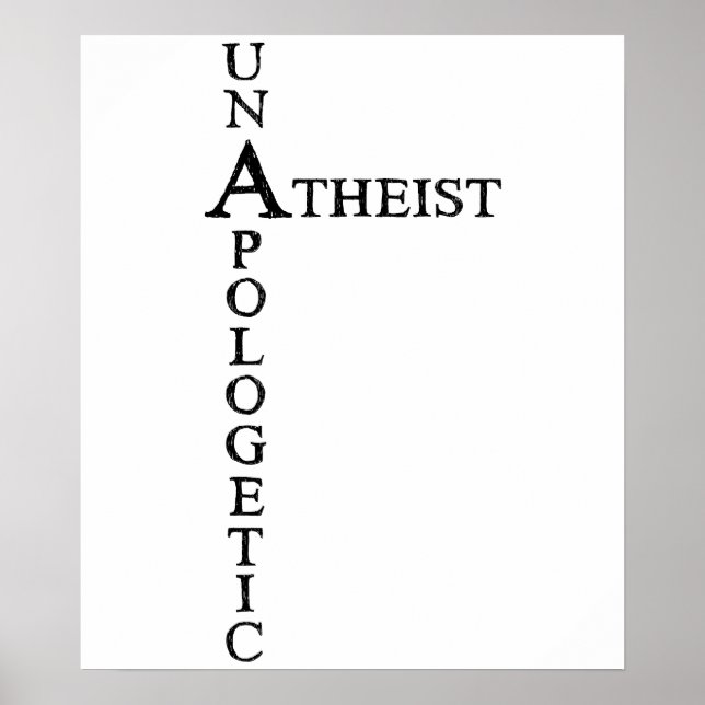 Póster Unapologetic Atheist (Frente)