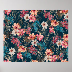 Póster Unas aguas abstractas y de colores vivos