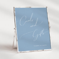 Unas increíbles tarjetas de Baby Shower azules y u