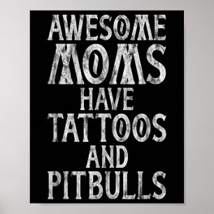 Póster Unas Maravillosas Madres Tienen Tatuajes Y Una Mam