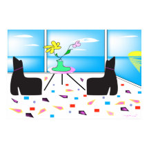 Unas vistas fantásticas al océano coloridas