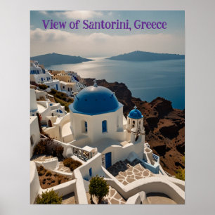 Póster Unas vistas impresionantes de Santorini