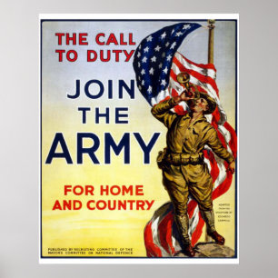 Póster Únase a al ejército
