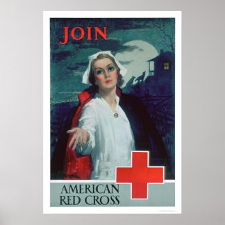 Póster Únase a la Cruz Roja Americana (US00307)