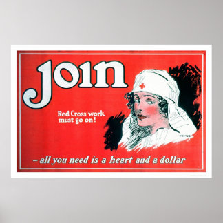 Póster Únase a la Cruz Roja (US00027A)
