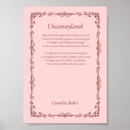 Póster Uncannyland Poem Print