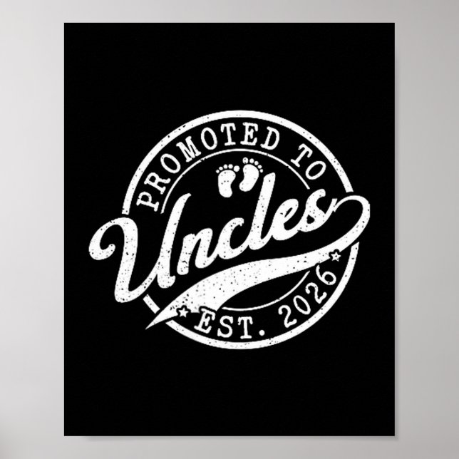 Póster Uncle Est 2026 New Uncle Announcement Promoted To  (Frente)