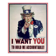 Uncle Sam says 'Hold Me Accountable'
