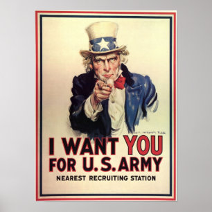 Póster Uncle Sam Wants You
