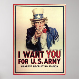 Póster Uncle Sam Wants You