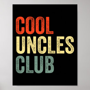 Póster Uncles Shirt Vintage Guay Uncles Club Funny Father