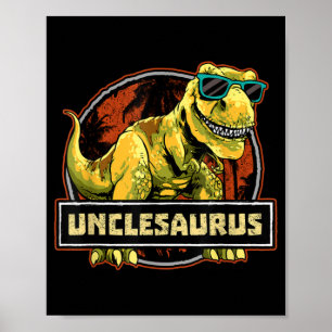 Póster Unclesaurus T rex Uncle Saurus Dinosaur
