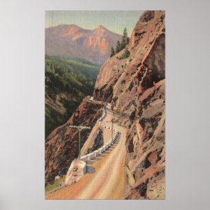 Póster Uncompahgre Gorge and Million Dollard Highway