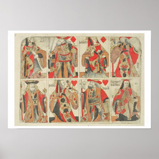 Póster Uncut Playing Cards, Late 18th century (Frente)
