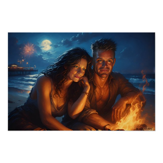 Póster Under A Moonlit Sky (Anverso)