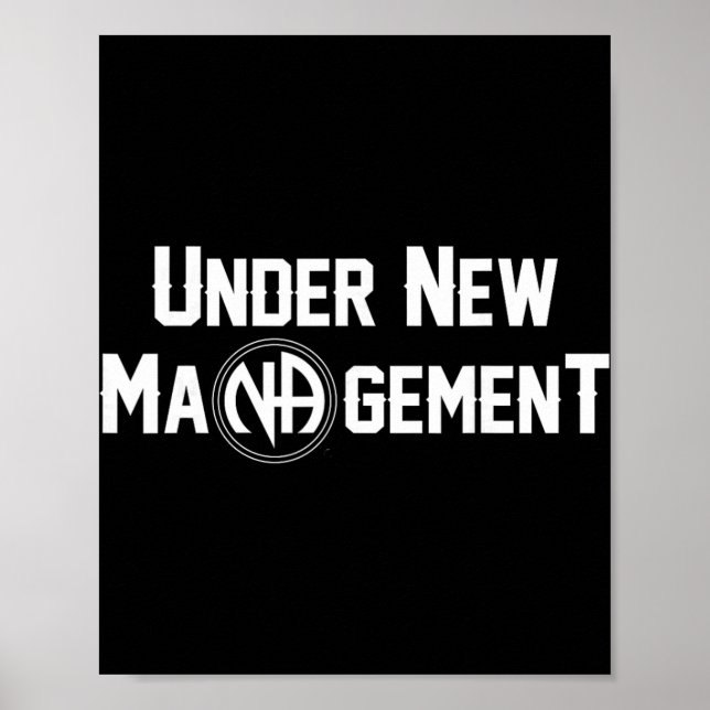 Póster Under New Management Narcotics Anonymous Design  (Frente)